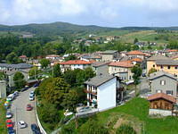 Panorama di Frassinoro dall' autoscala ...